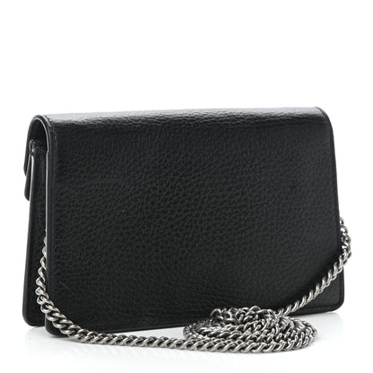 Gucci Calfskin Super Mini Dionysus Shoulder Bag Black 3 of 9