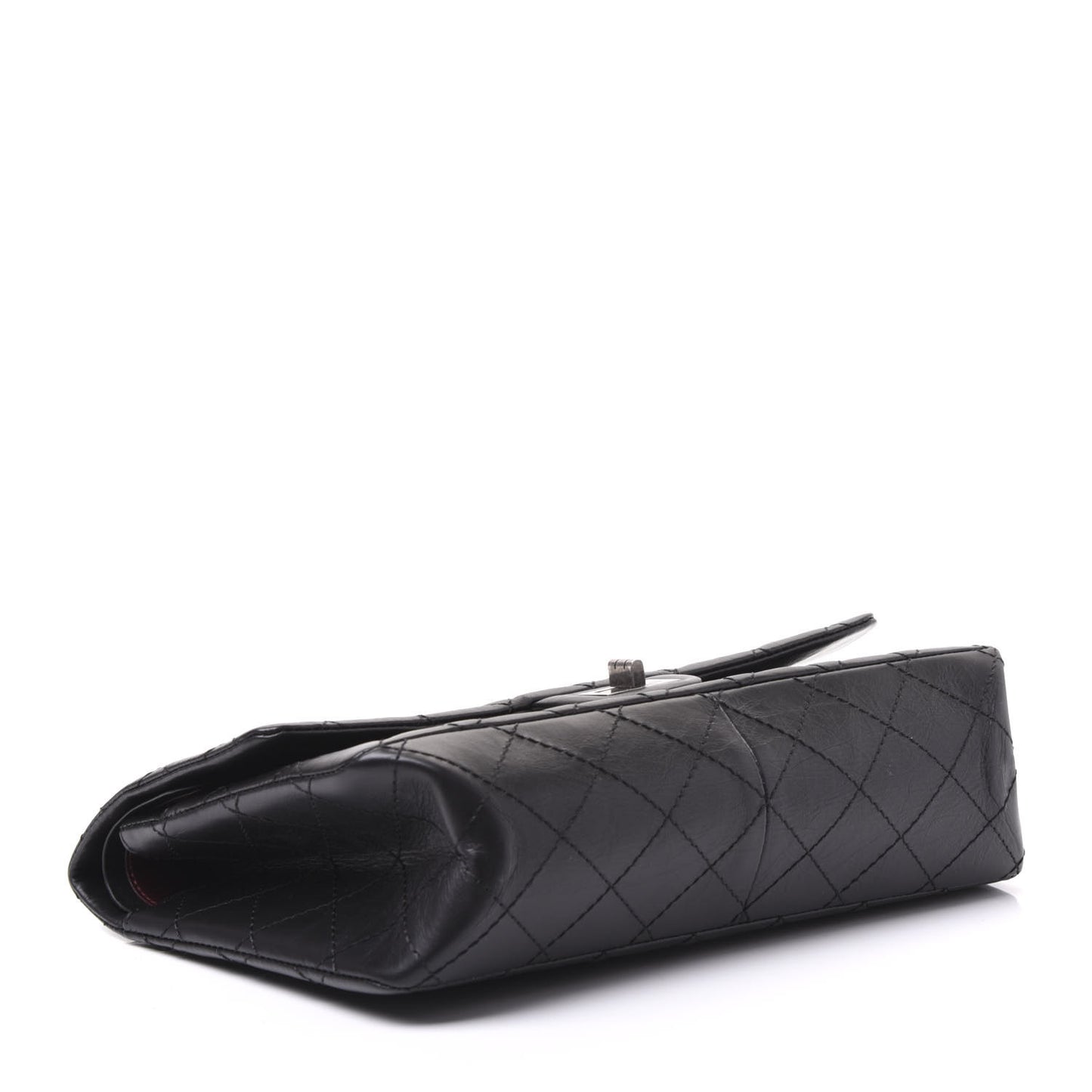 Aged Calfskin Quilted 2.55 Reissue 226 Flap Black