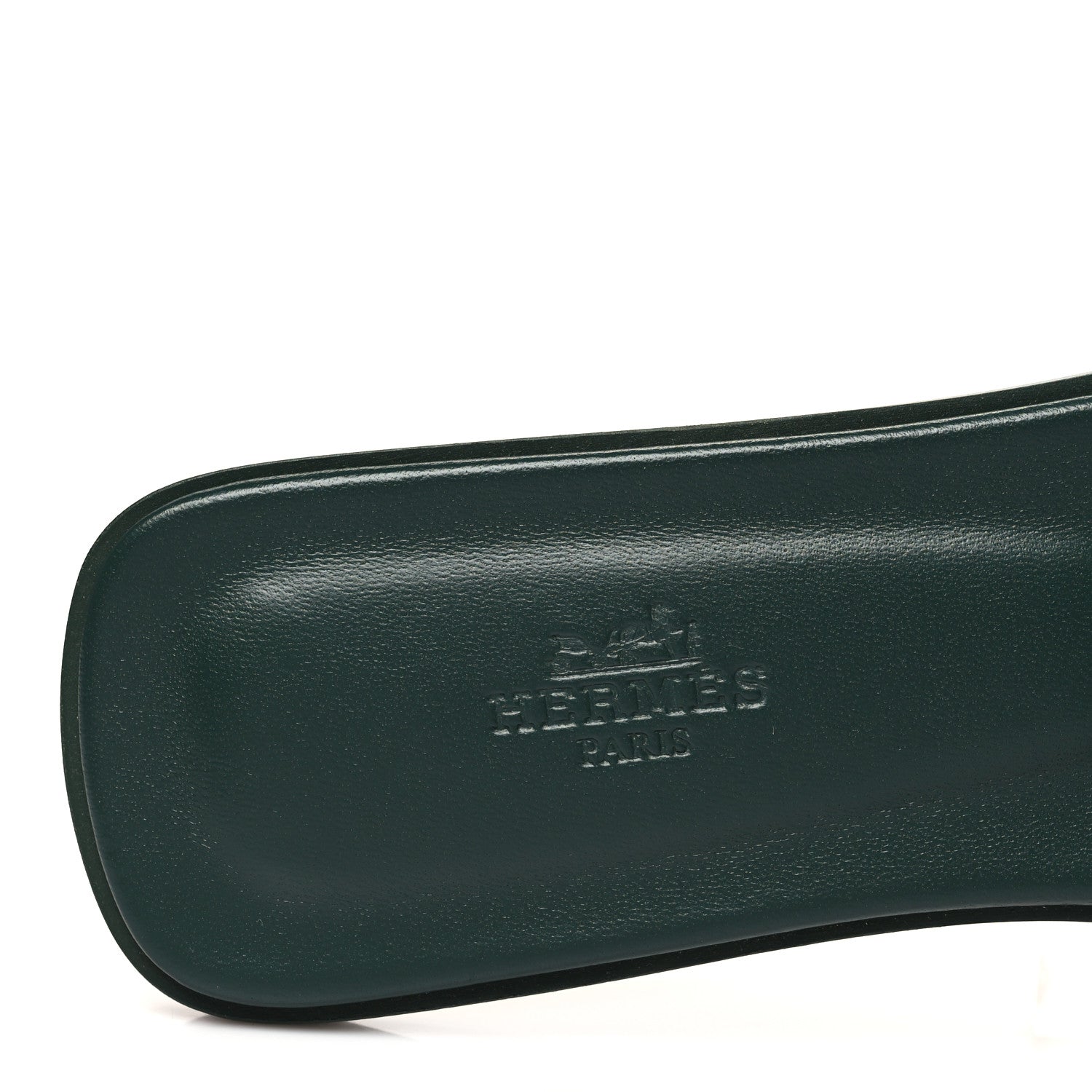 Hermes Calfskin Oran Sandals 40 Vert Viride 8 of 10