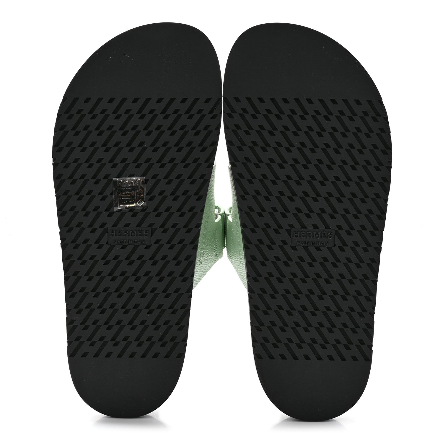 Hermes Epsom Womens Chypre Sandals 37 Vert Jade 5 of 10