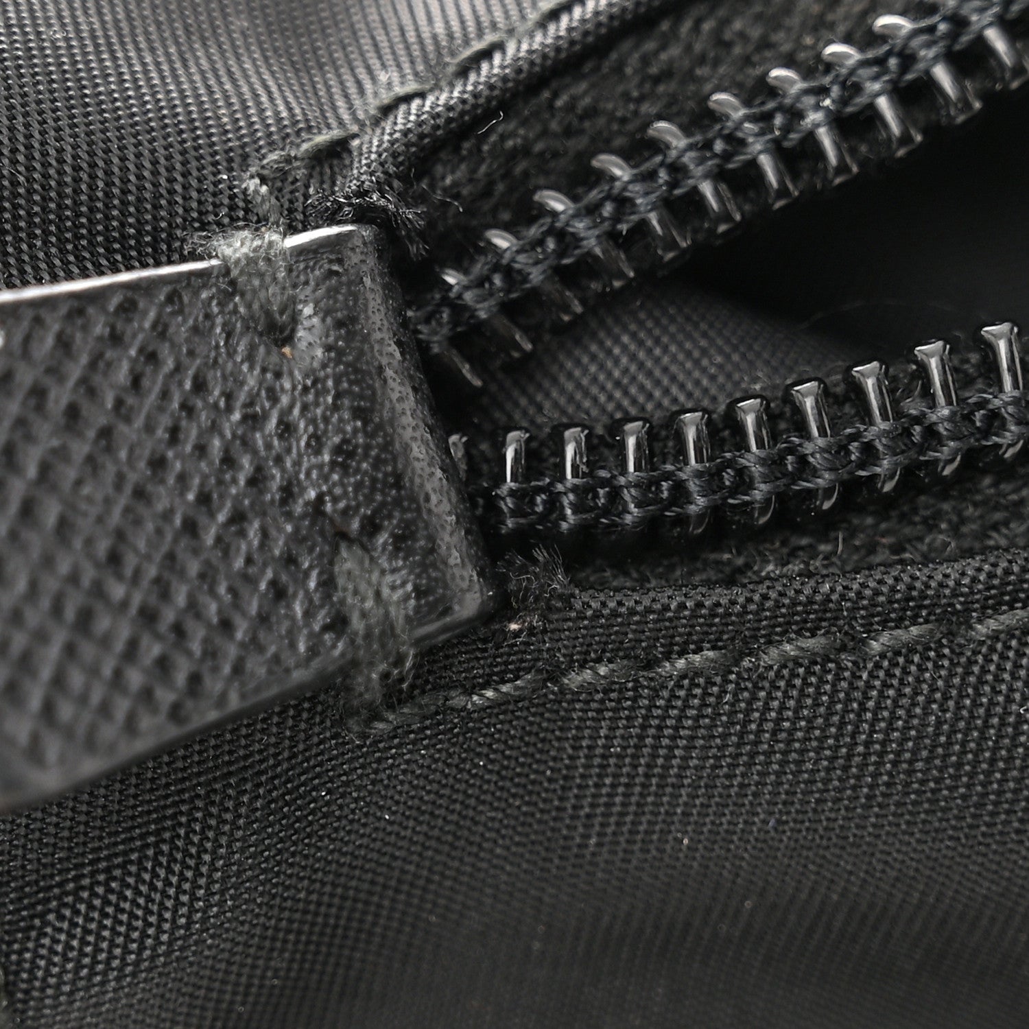 Prada Tessuto Nylon Saffiano Small Vela Messenger Black 13 of 14