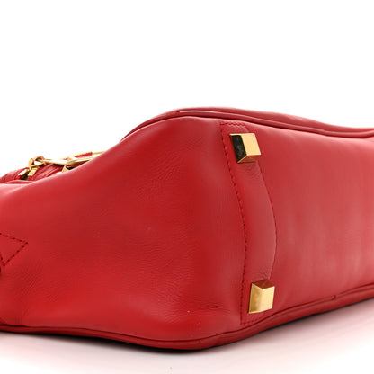 Louis Vuitton Supple Calfskin Paname Take Off Flight Overseas Bag Red 9 of 17