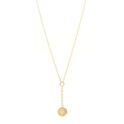 Foundrae 18K Yellow Gold Diamond Small Strength Mixed Belcher Chain Necklace 1 of 5