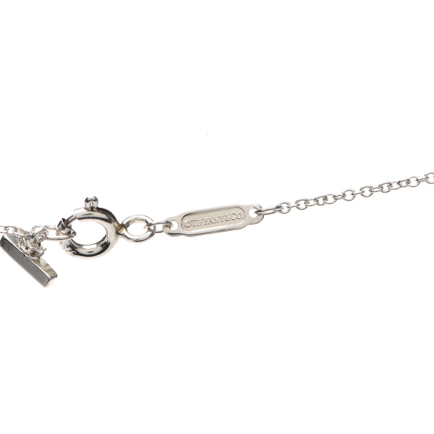 Sterling Silver Small T Smile Pendant Necklace