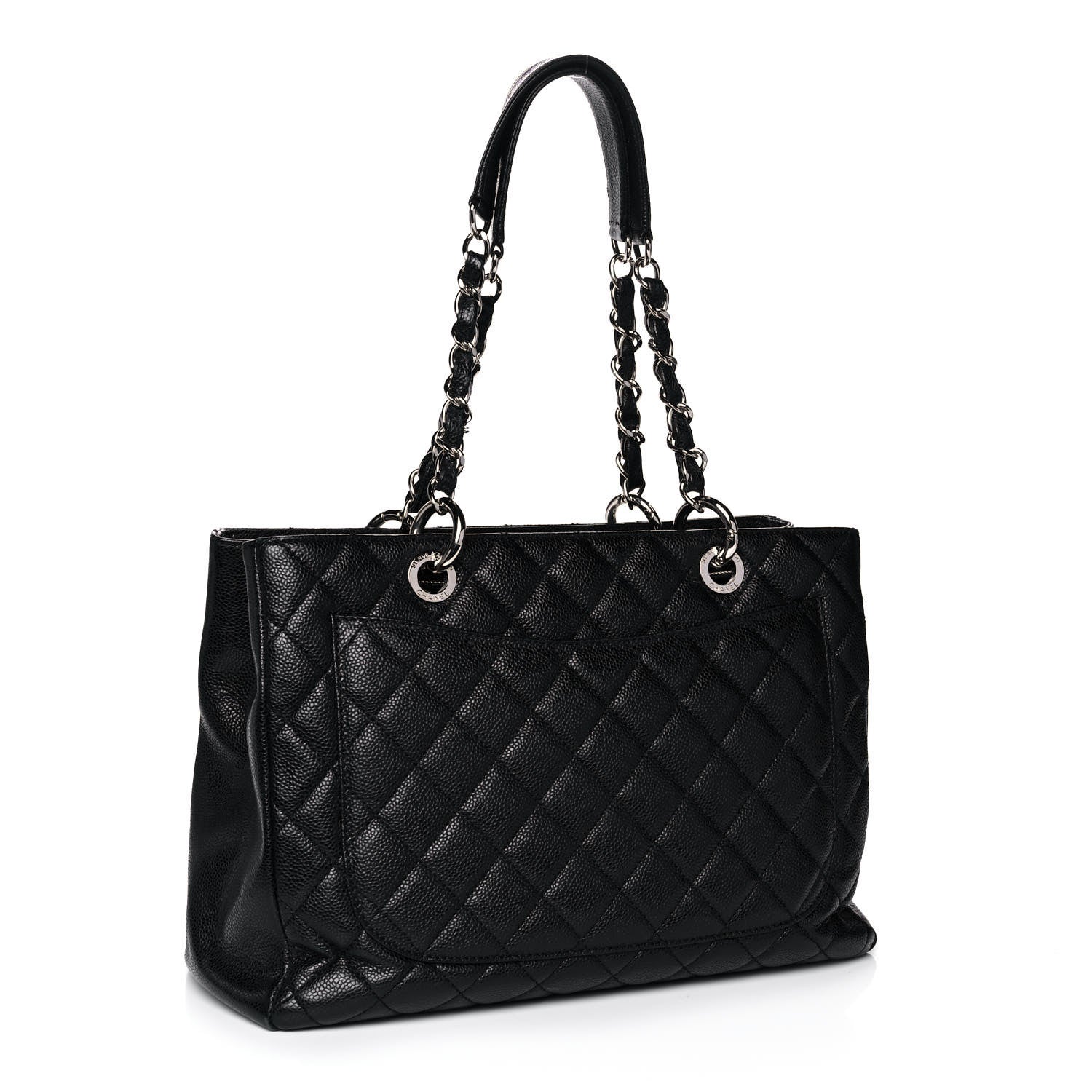 Chanel Caviar Quilted Grand Shopping Tote GST Black 3 of 15