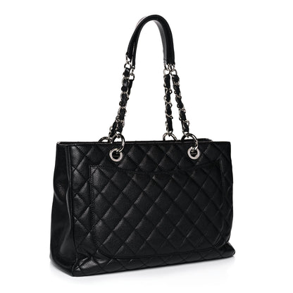 Chanel Caviar Quilted Grand Shopping Tote GST Black 3 of 15