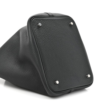 Hermes Taurillon Clemence Picotin Lock 22 MM Black Black 10 of 10