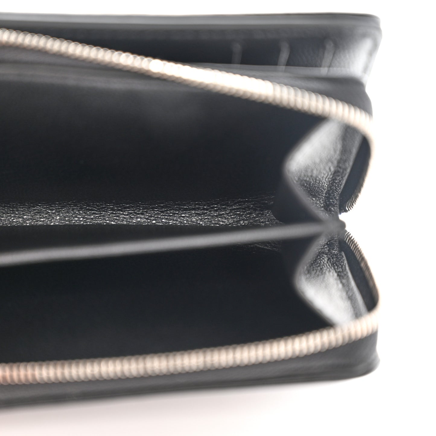 Lambskin Embossed Monogram Lou Coussin Wallet Black