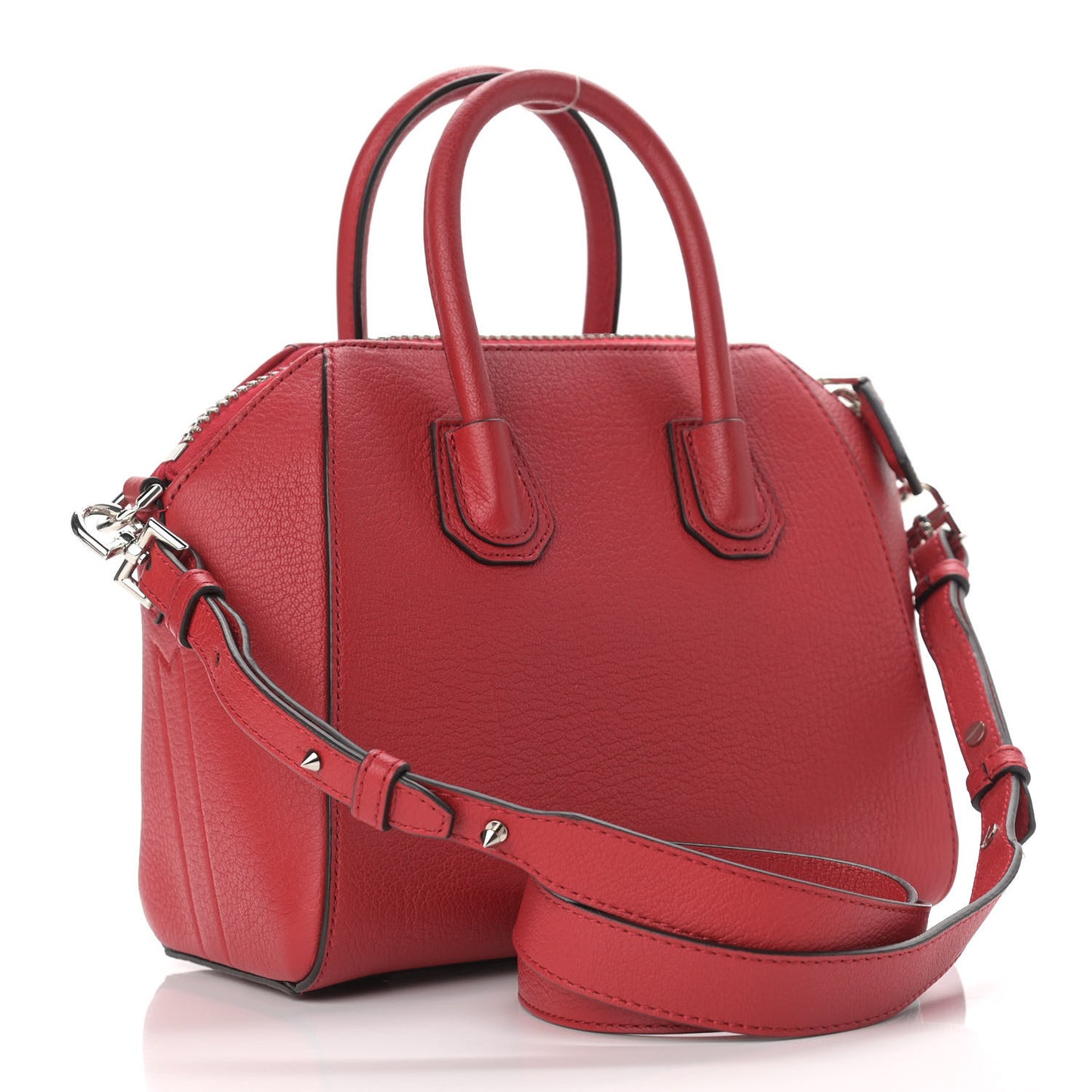 Sugar Goatskin Mini Antigona Medium Red