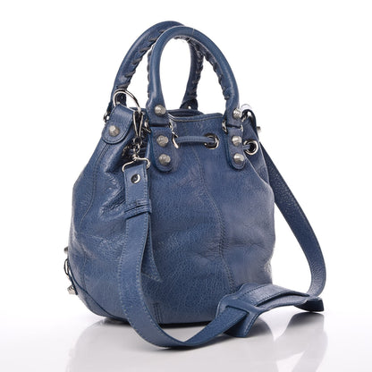 Balenciaga Agneau Giant 12 Silver Hardware Mini Pompon Atlantique 3 of 9