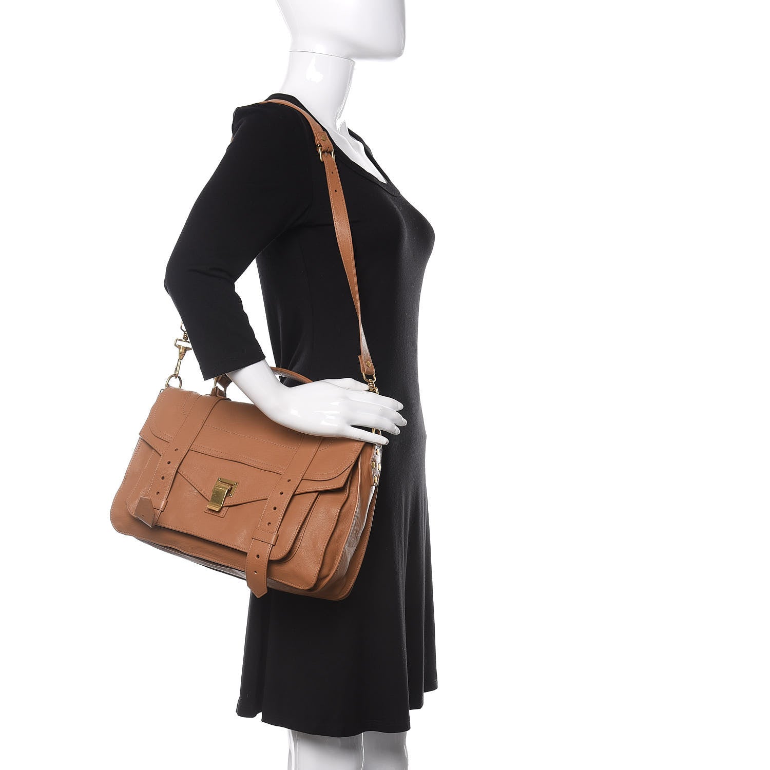 Proenza Schouler Lambskin PS1 Satchel Dune 2 of 10
