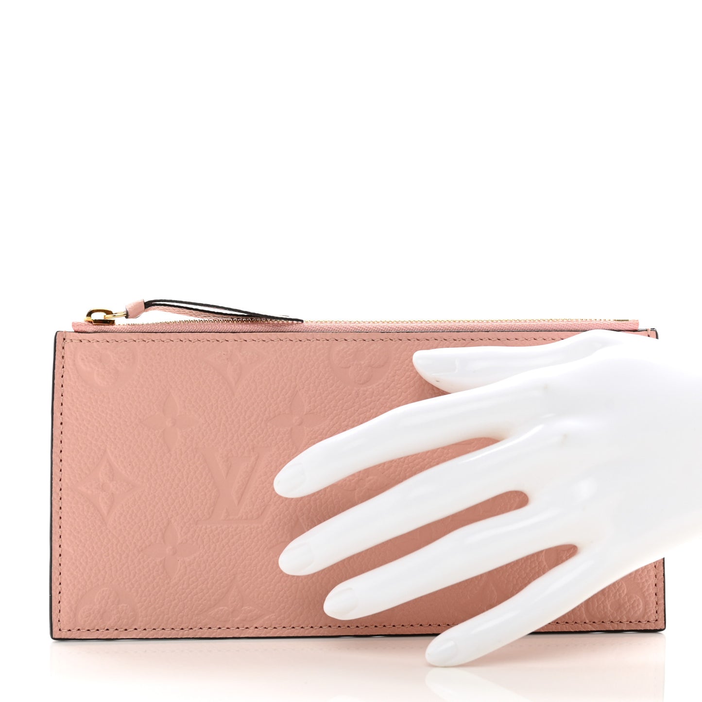 Empreinte Felicie Chain Wallet Zippered Insert Rose Poudre