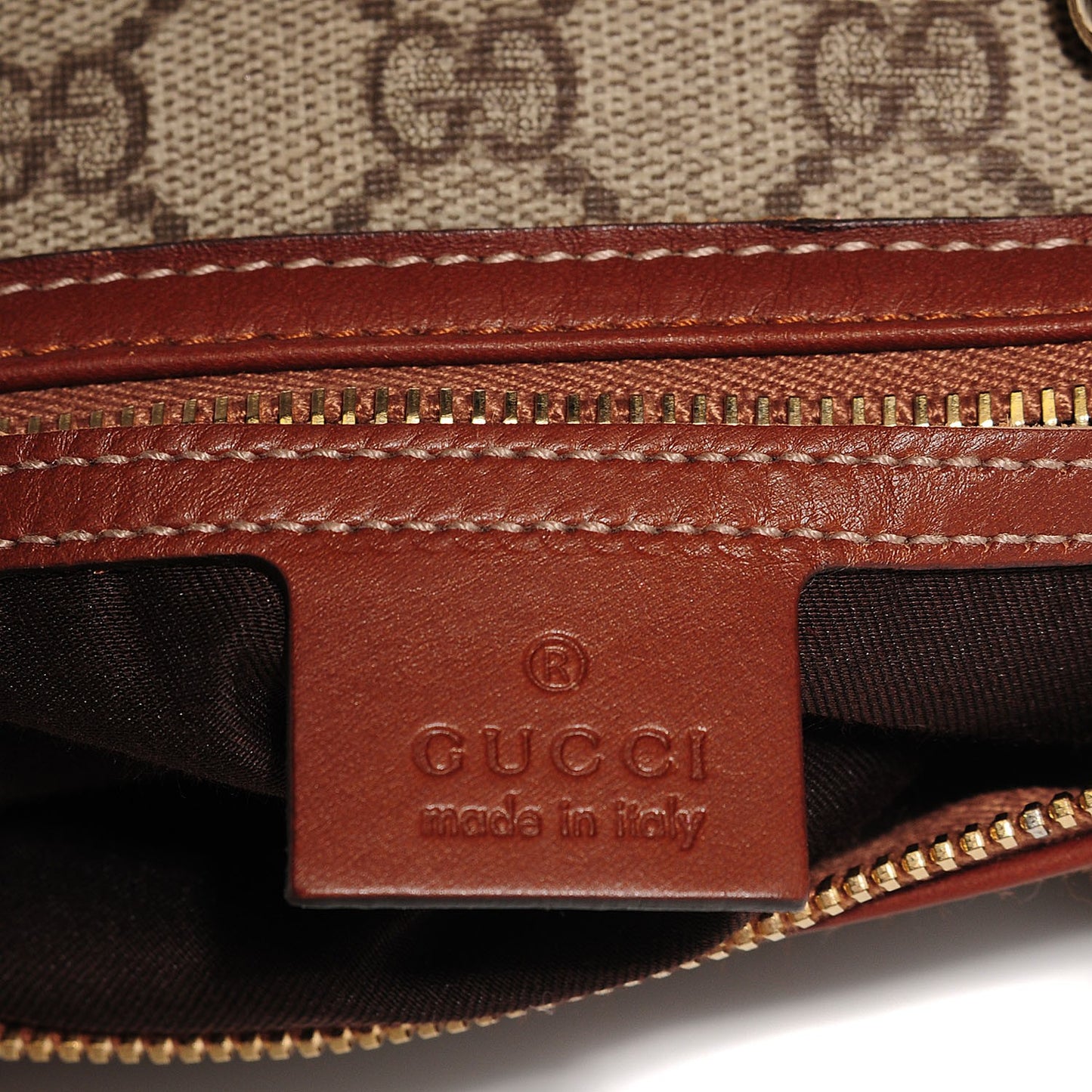 GG Plus Monogram Medium Joy Boston Brown
