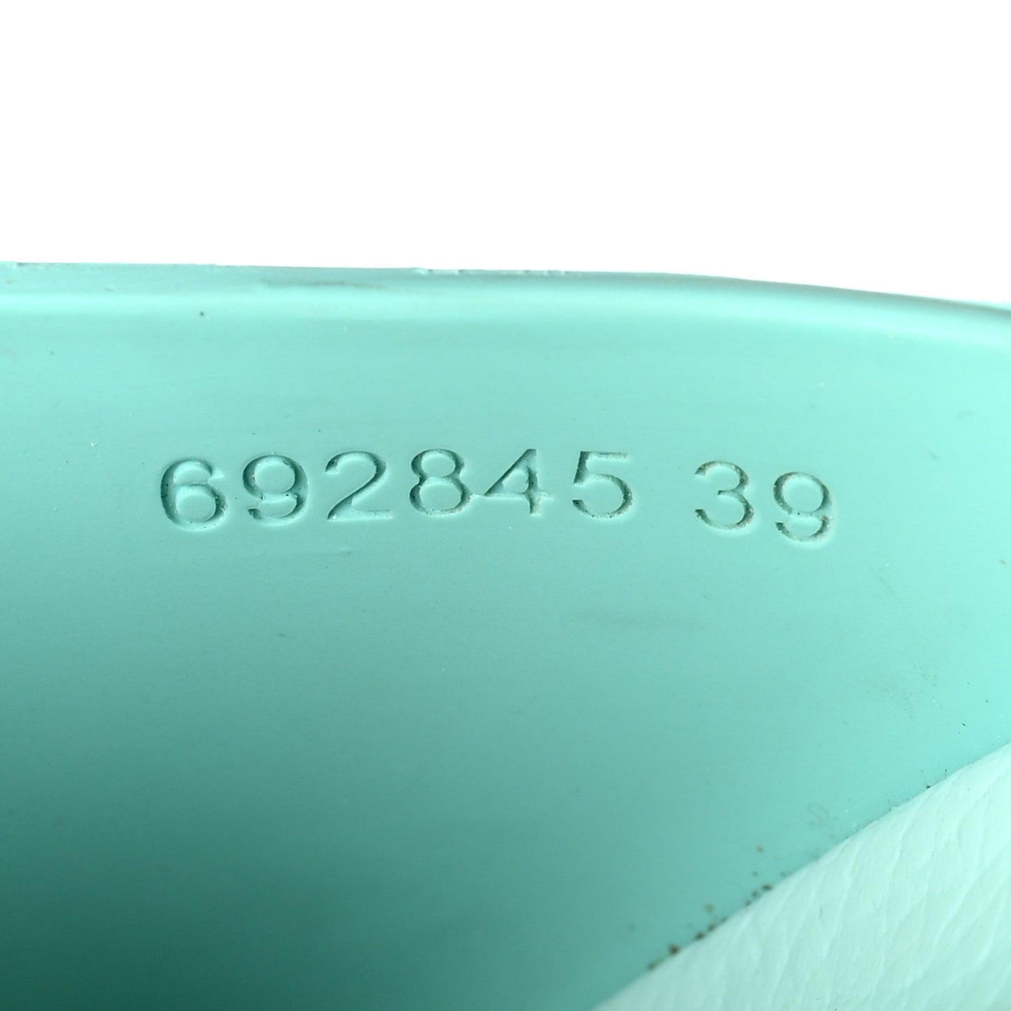 Soft Rubber Womens Interlocking G Platform 42mm Slide Sandals 39 Bright Aqua