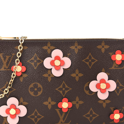 Louis Vuitton Monogram Blooming Flowers Double Zip Pochette 9 of 10