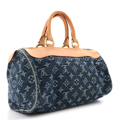 Louis Vuitton Monogram Denim Neo Speedy Blue 3 of 12