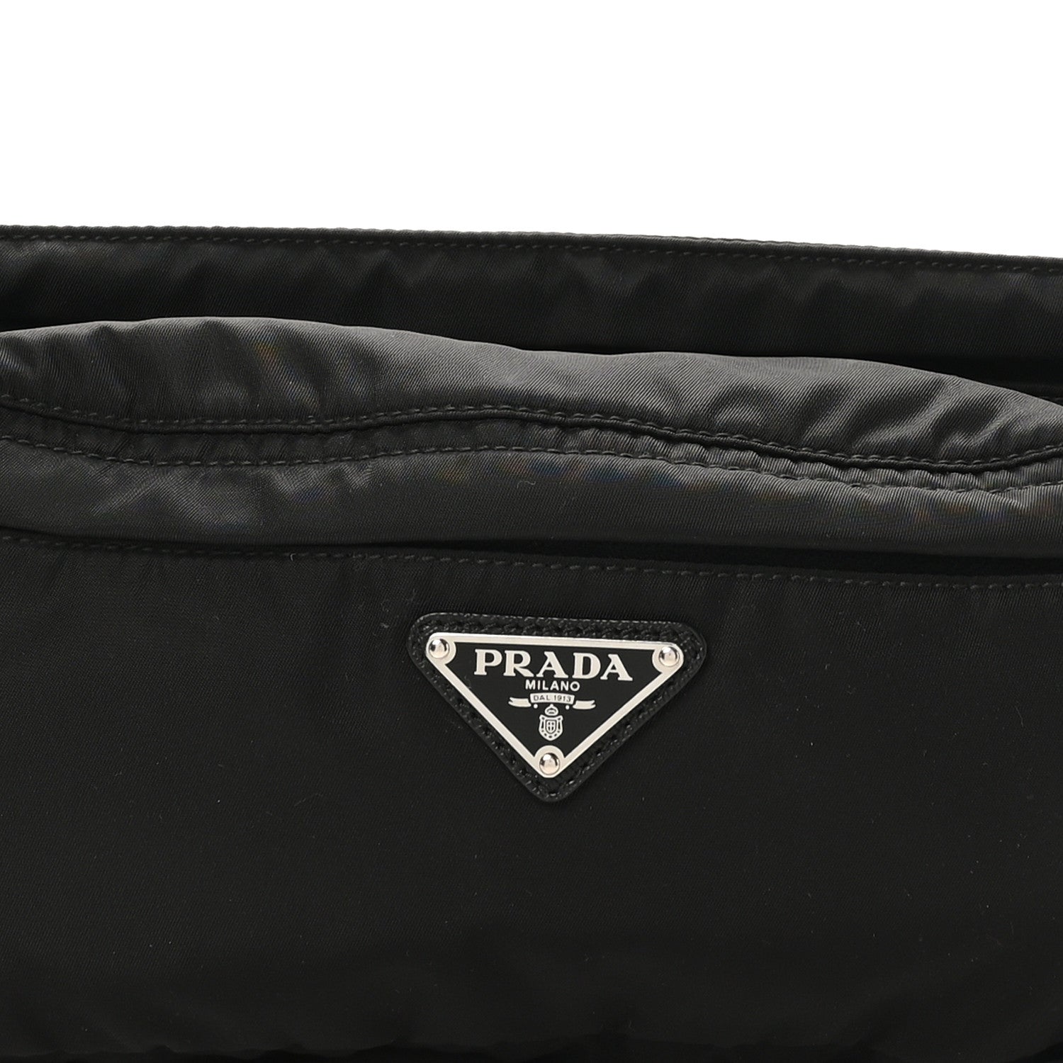 Prada Tessuto Nylon Belt Bag Black 7 of 9