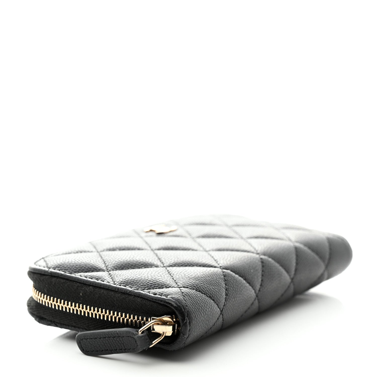 Chanel Caviar Quilted Medium Zip Around Wallet Black 4 of 9