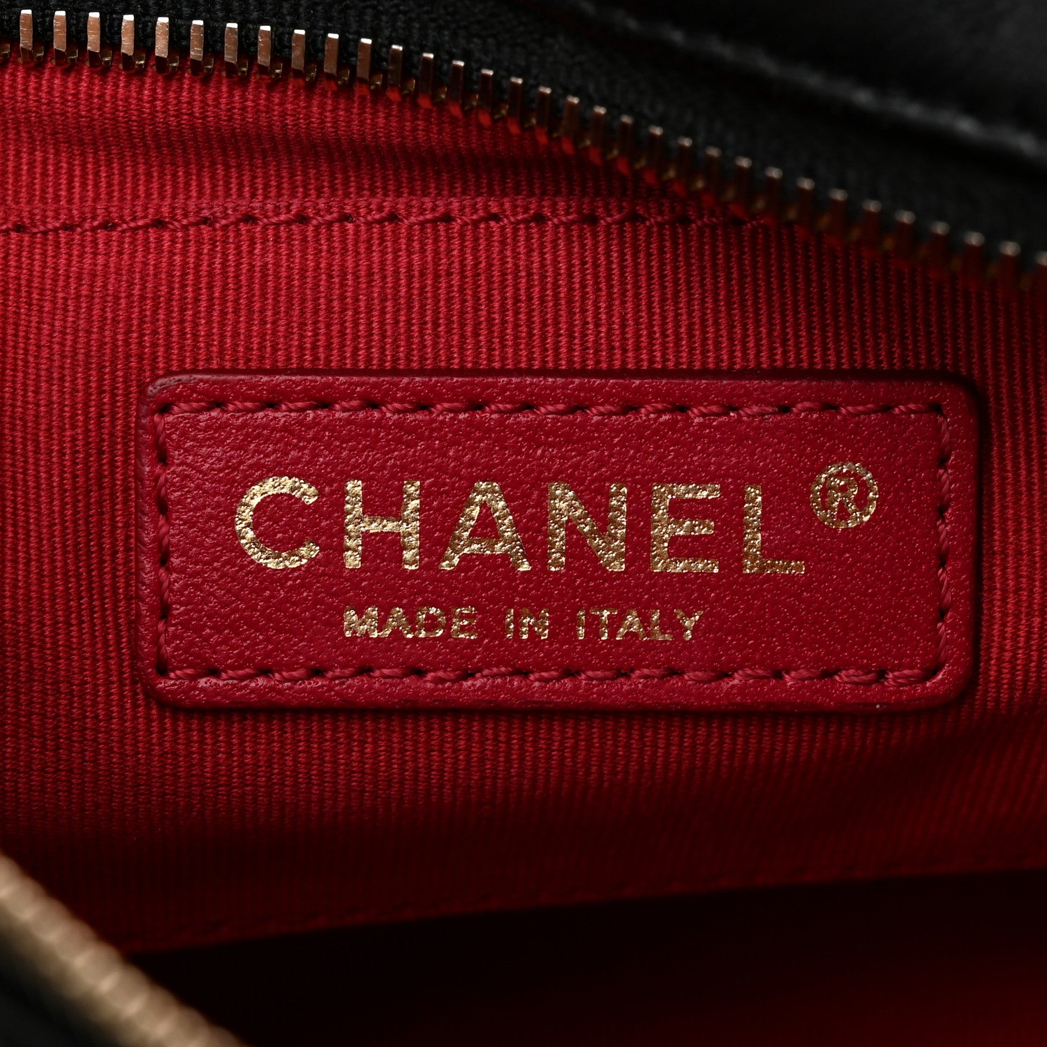 Chanel Lambskin Quilted Pearl Chain Camera Case Black 5 of 10