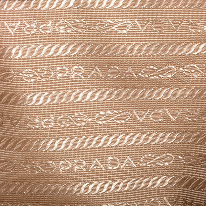 Prada Jacquard Logo Tote Corda Bruciato 9 of 9