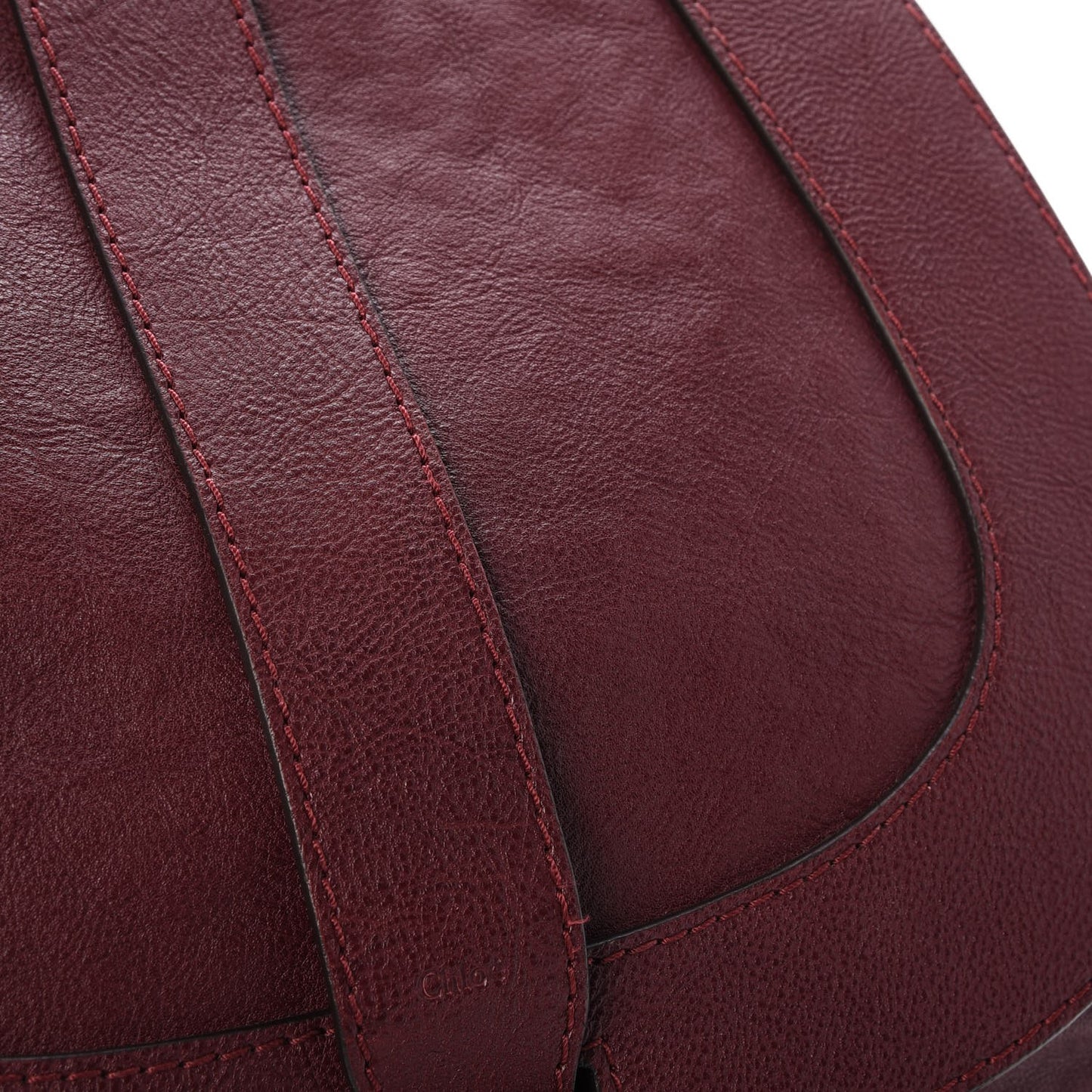 Calfskin Georgia Hobo Burgundy