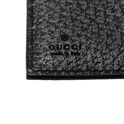 Gucci Calfskin Boar Effect GG Marmont Card Case Black 6 of 7