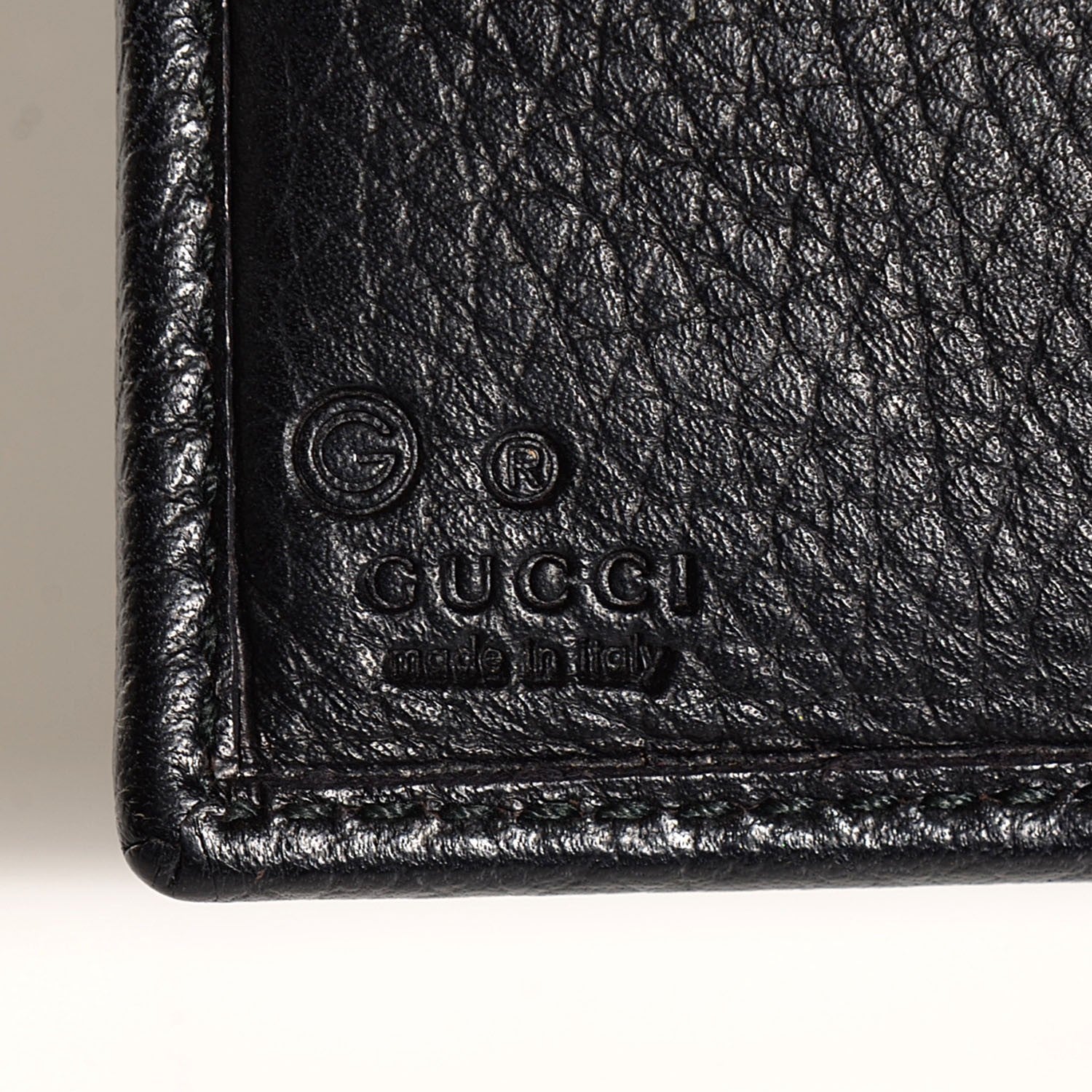 Gucci Calfskin French Flap Wallet Black 6 of 6