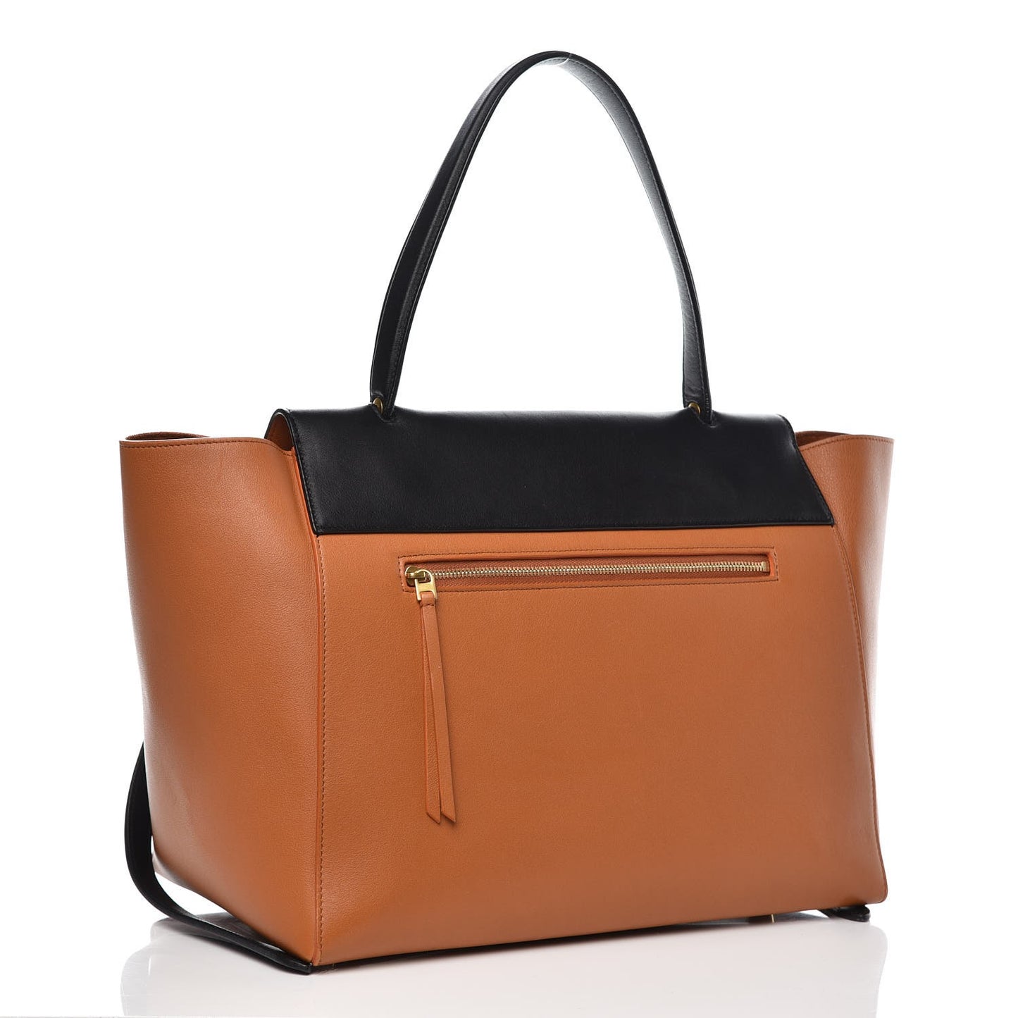 Smooth Calfskin Small Bi-Color Belt Bag Tan