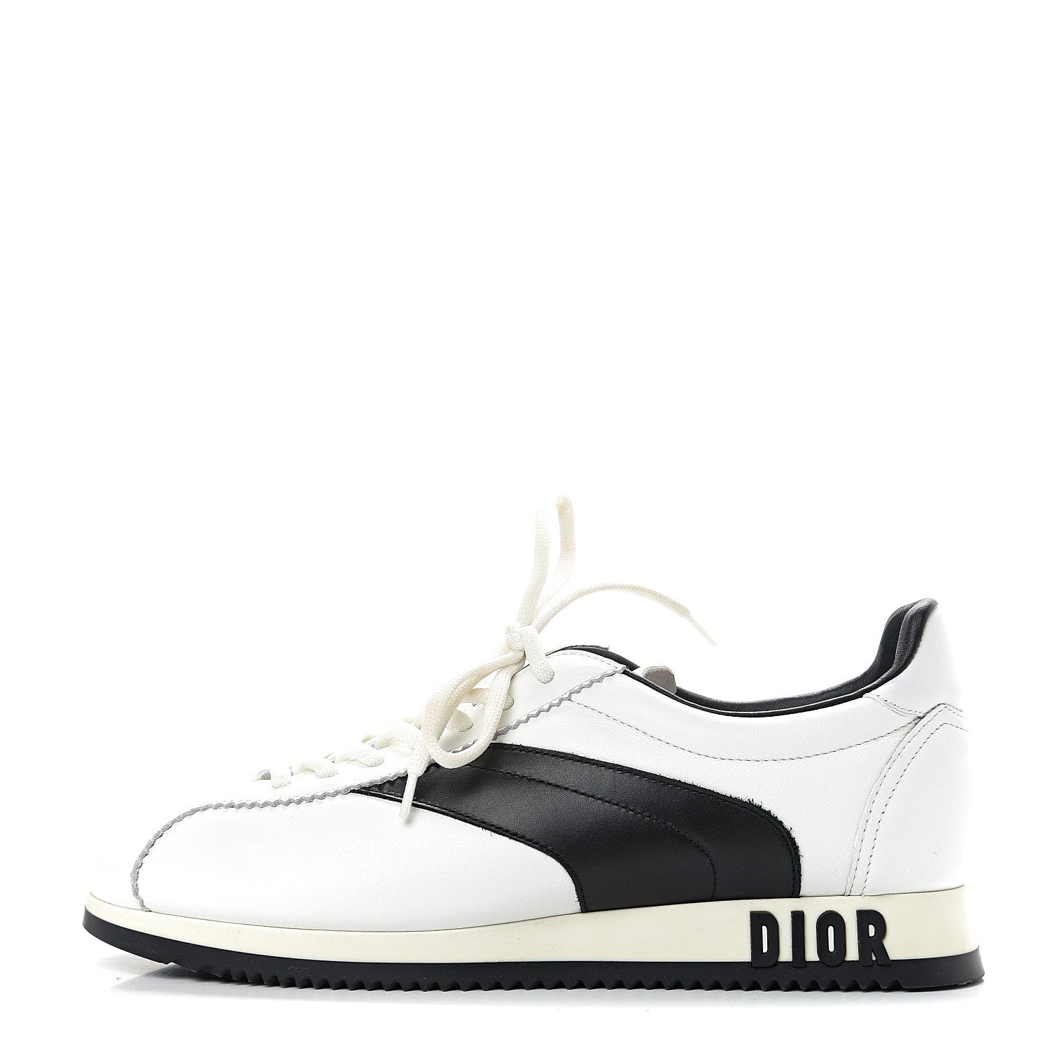 Christian Dior Calfskin Mix Diorun Sneakers 37.5 Optic White 1 of 13