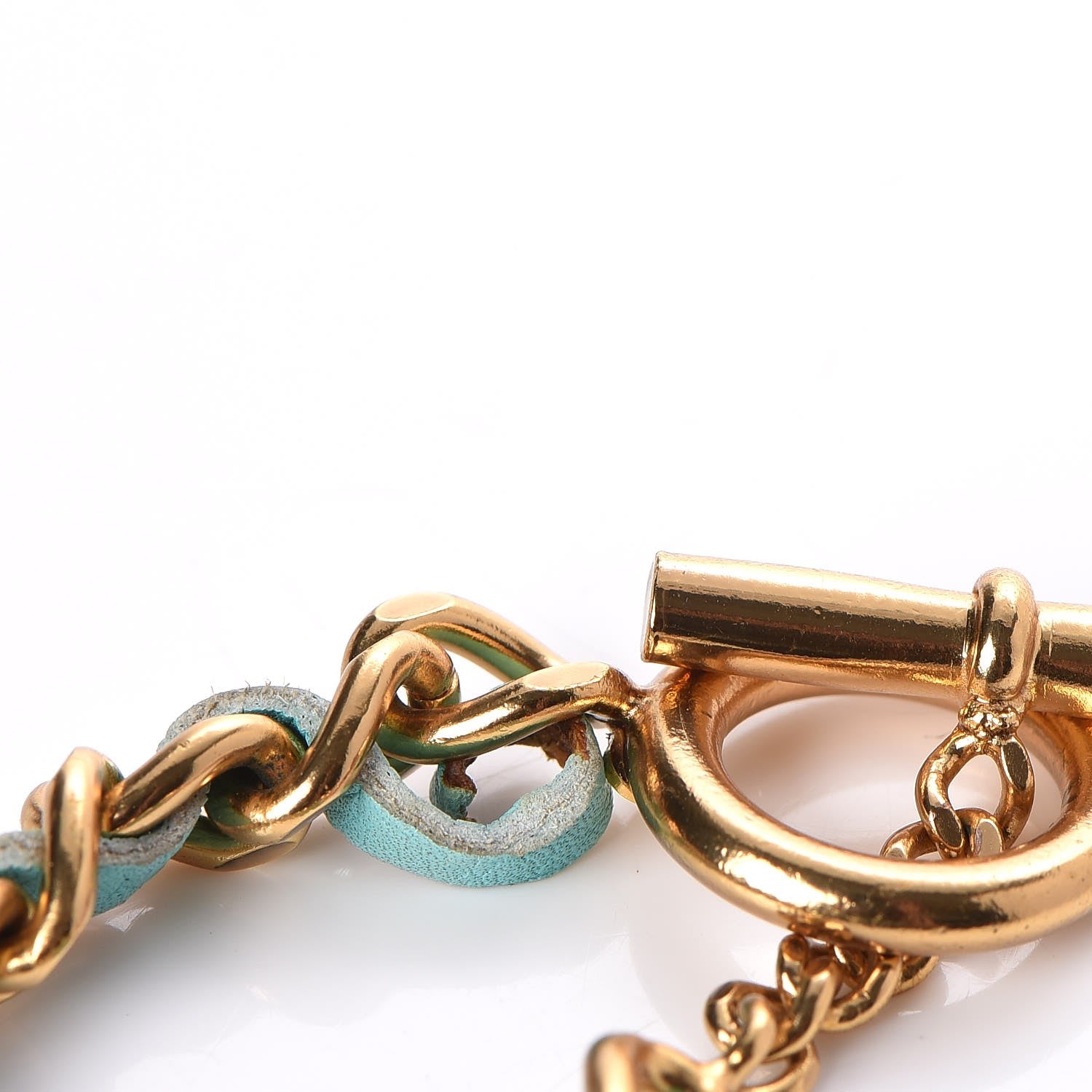 Chanel Lambskin Resin CC Chain Bracelet Gold 5 of 6