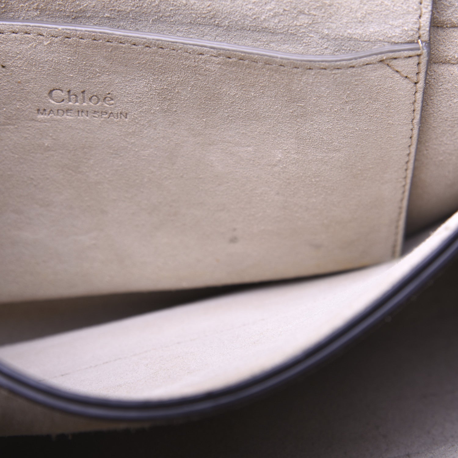 Chloe Suede Calfskin Small Faye Shoulder Bag Majolica Blue 17 of 17