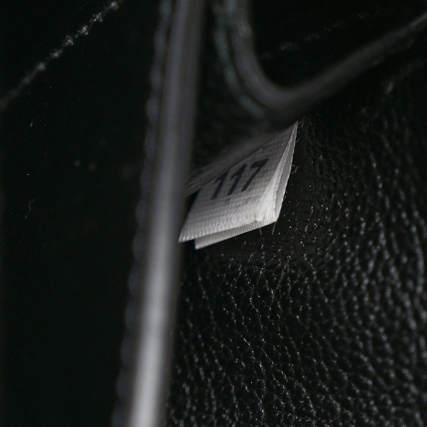 City Calf Saffiano Animalier Top Handle Bag Black