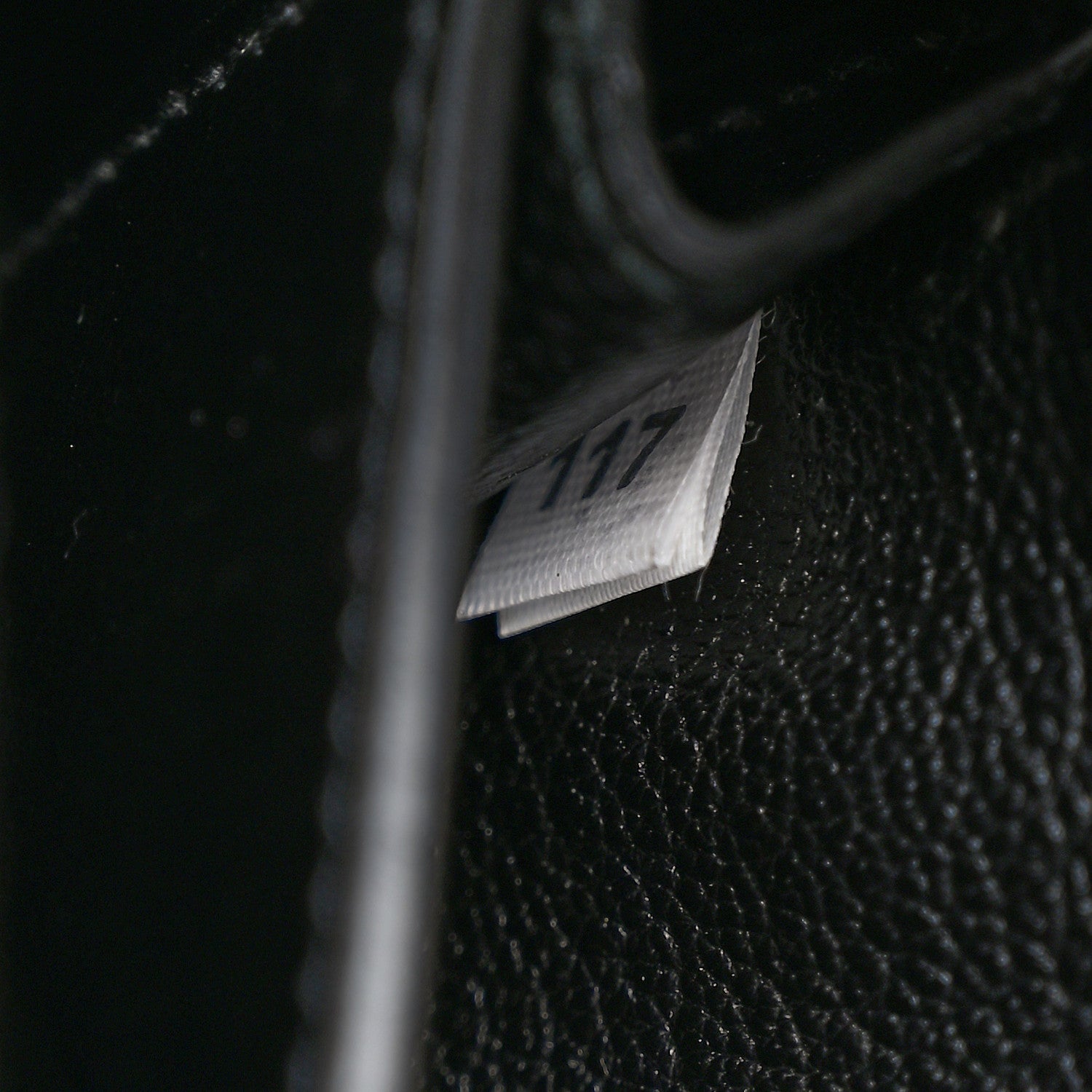 Prada City Calf Saffiano Animalier Top Handle Bag Black 7 of 11