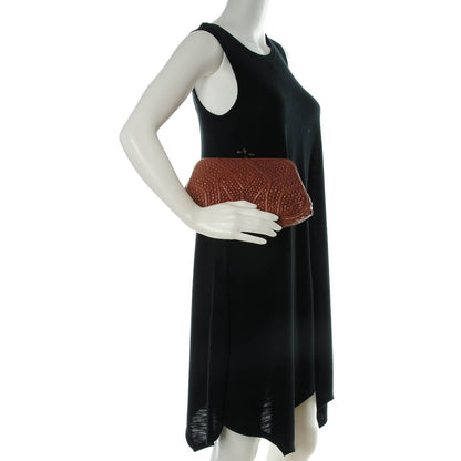 Bottega Veneta Nappa San Marco Knot Clutch Tea 4 of 16
