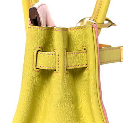 Hermes Chevre Mysore Horseshoe Birkin 30 Rose Confetti Soufre 18 of 47