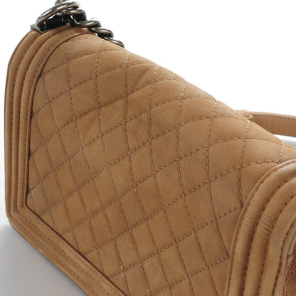 Chanel Iridescent Caviar Quilted Medium Boy Flap Beige 9 of 9