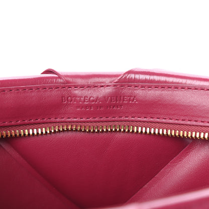 Bottega Veneta Paper Calfskin Maxi Intrecciato Padded Pouch Clutch Amaranto 6 of 8
