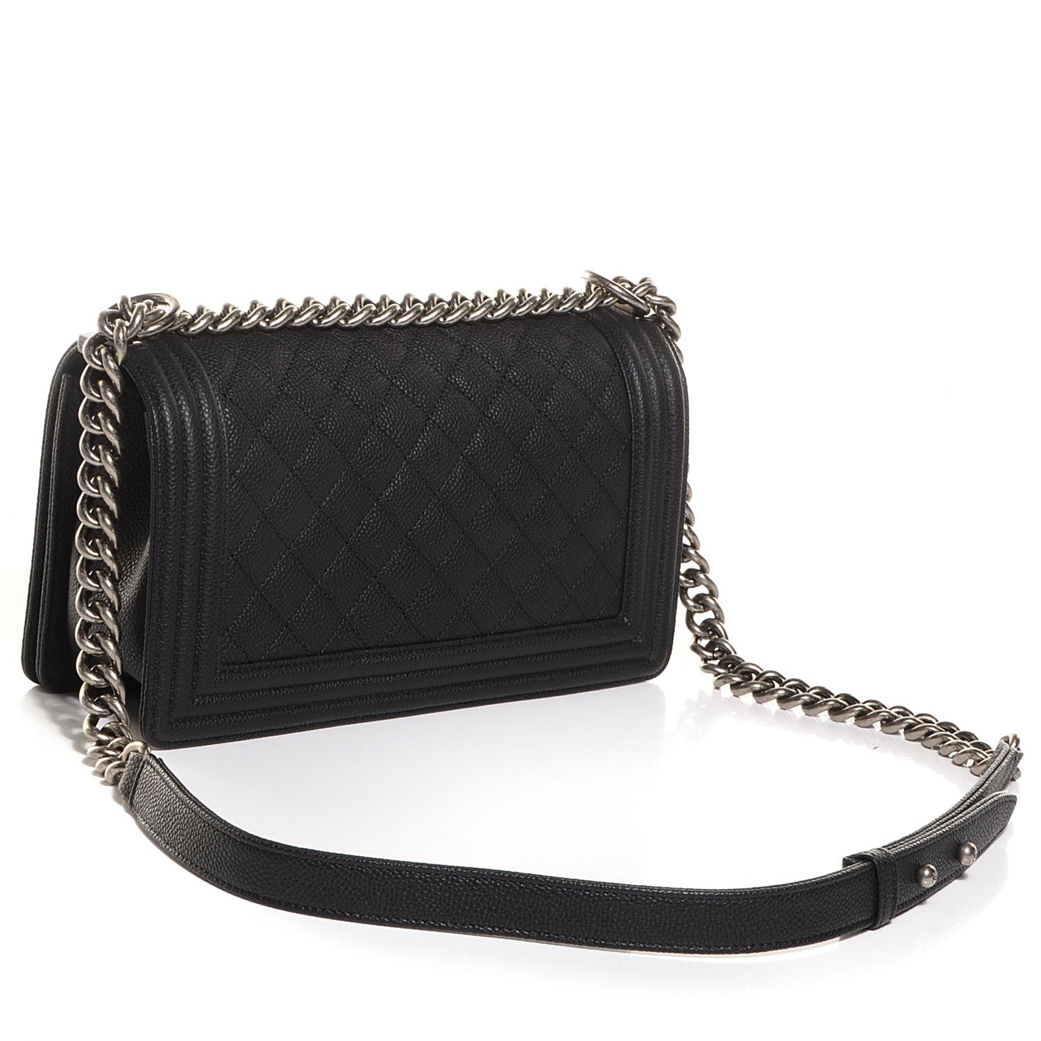 Chanel Caviar Quilted Medium Boy Flap Black 4 of 9