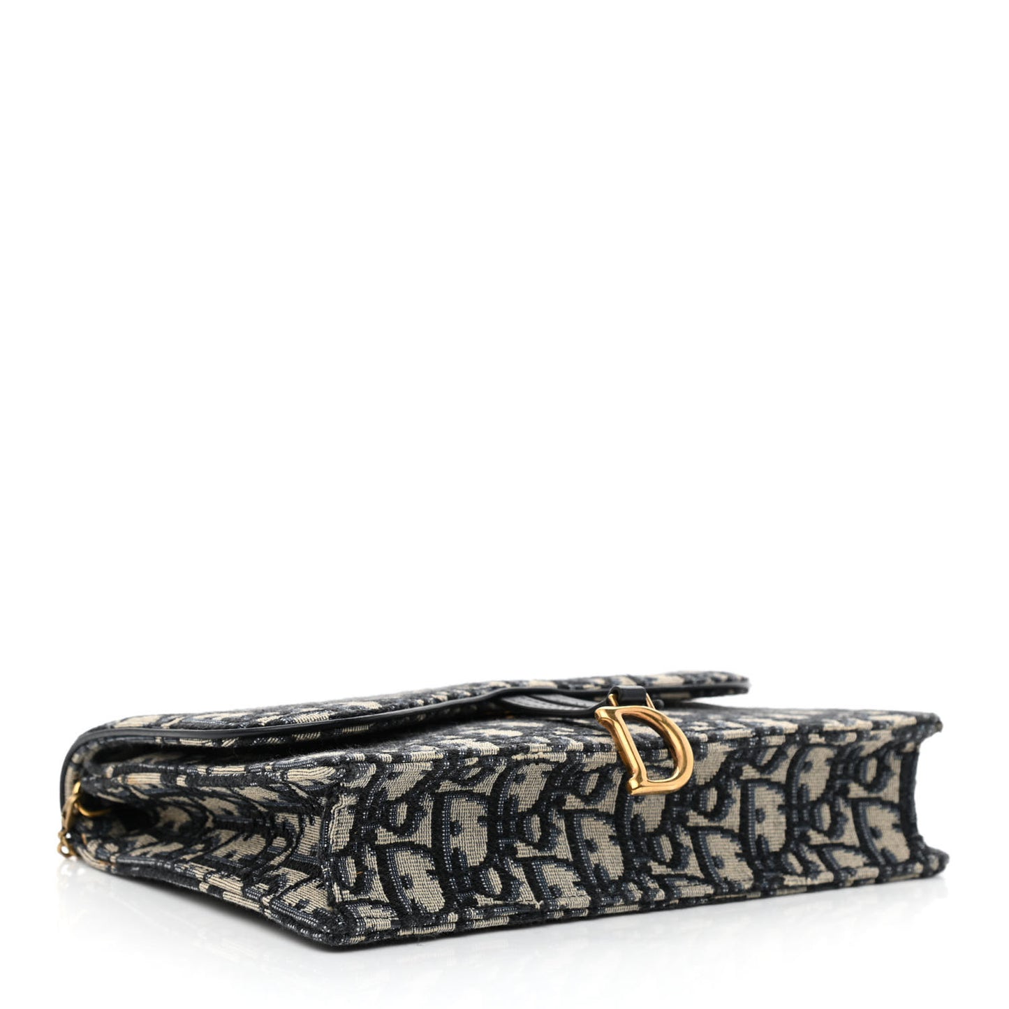 Oblique Saddle Chain Pouch Blue