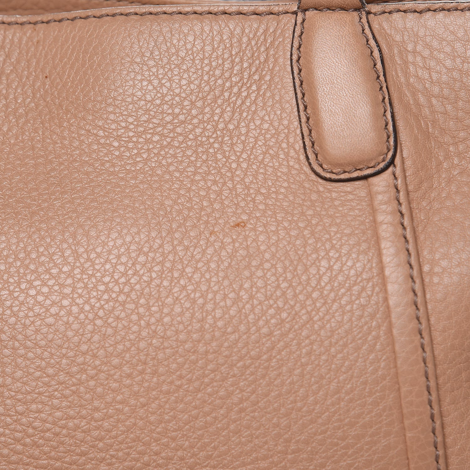 Gucci Pebbled Calfskin Small Soho Top Handle Bag Camelia 10 of 15