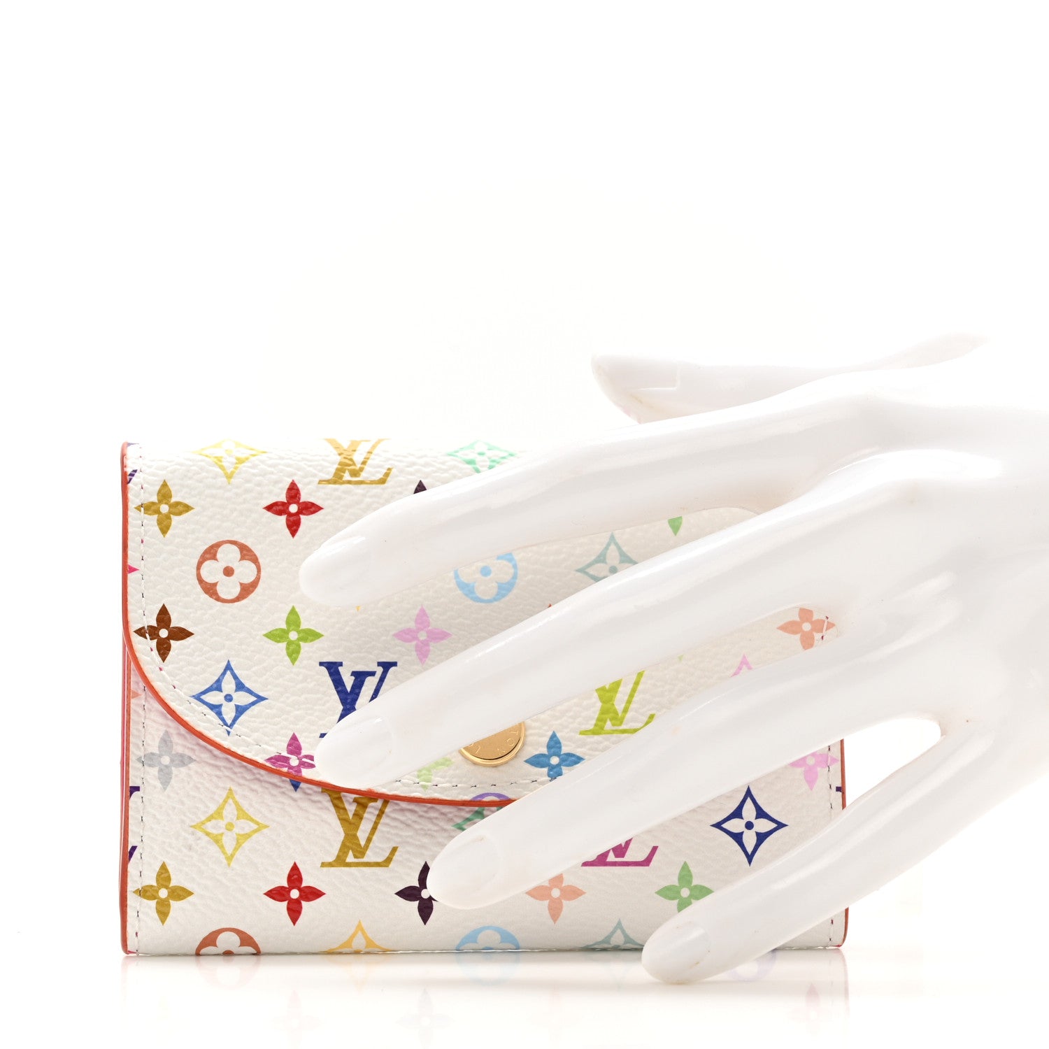 Louis Vuitton LV X TM Monogram Multicolor Rosalie Coin Purse White Kawaii Pink 2 of 6