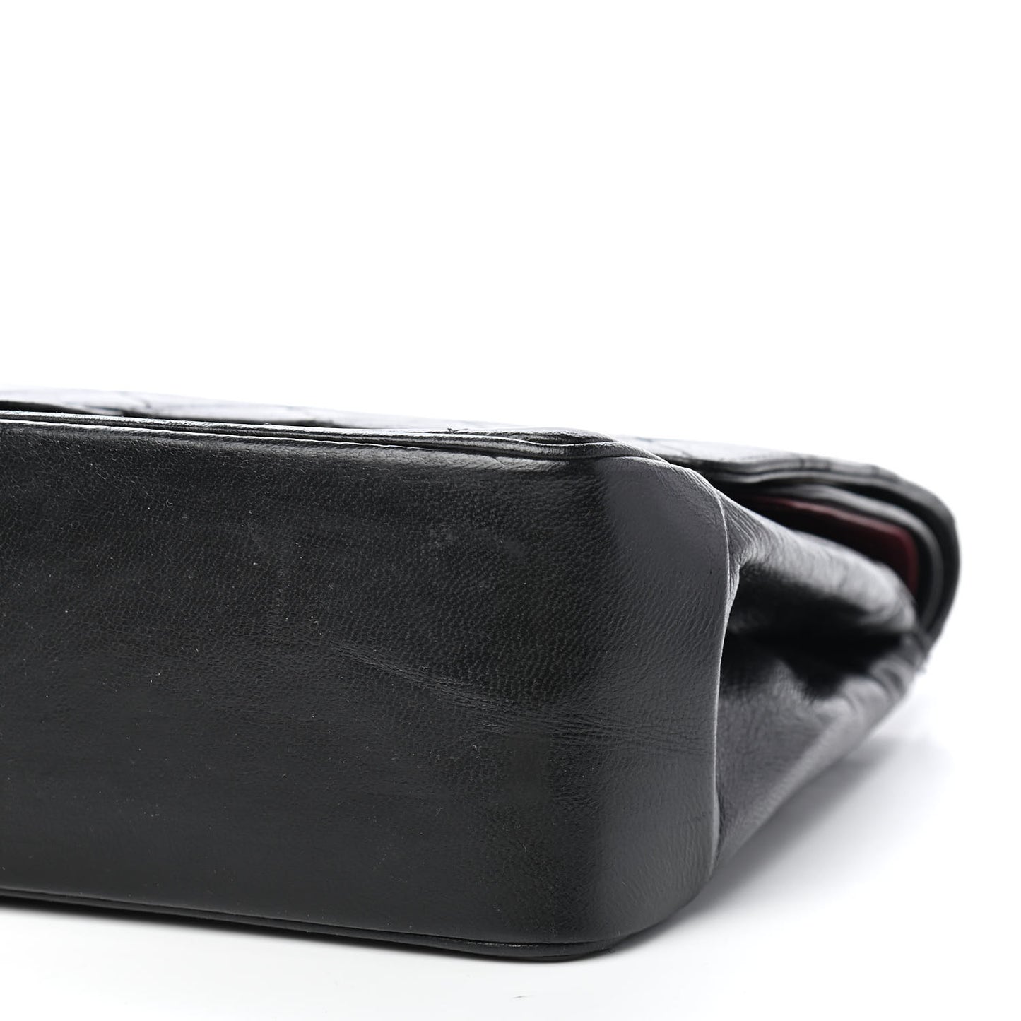 Lambskin Quilted Medium Double Flap Bijoux Chain Black