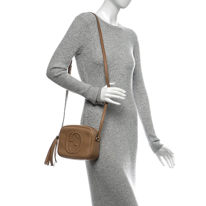Gucci Pebbled Calfskin Small Soho Disco Bag Camelia 2 of 6