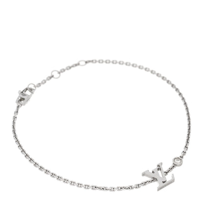Louis Vuitton 18K White Gold Diamond Idylle Blossom LV Bracelet 1 of 4