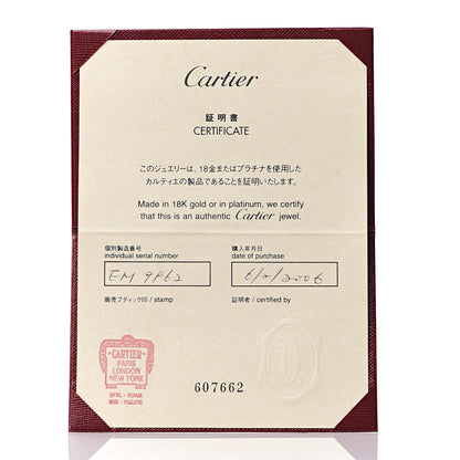 Cartier 18K White Gold 3.5mm LOVE Wedding Band Ring 50 5.25 6 of 6
