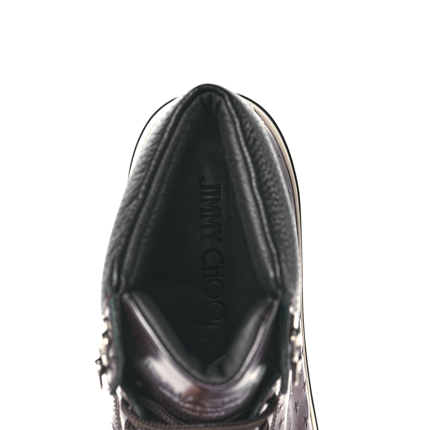 Jimmy Choo Metallic Calfskin Star Embossed Mens High Top Sneaker 42 Bronze 7 of 13