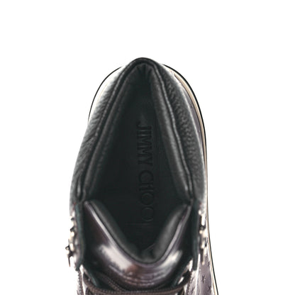 Jimmy Choo Metallic Calfskin Star Embossed Mens High Top Sneaker 42 Bronze 7 of 13