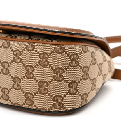 Gucci GG Supreme Monogram Calfskin Blondie Small Shoulder Bag Beige Brown 9 of 9