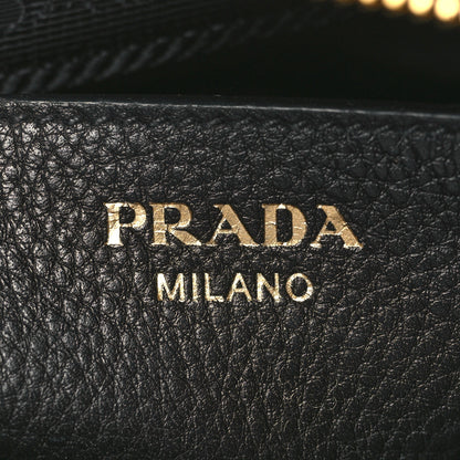 Prada Vitello Phenix Double Zip Crossbody Bag Black 8 of 11