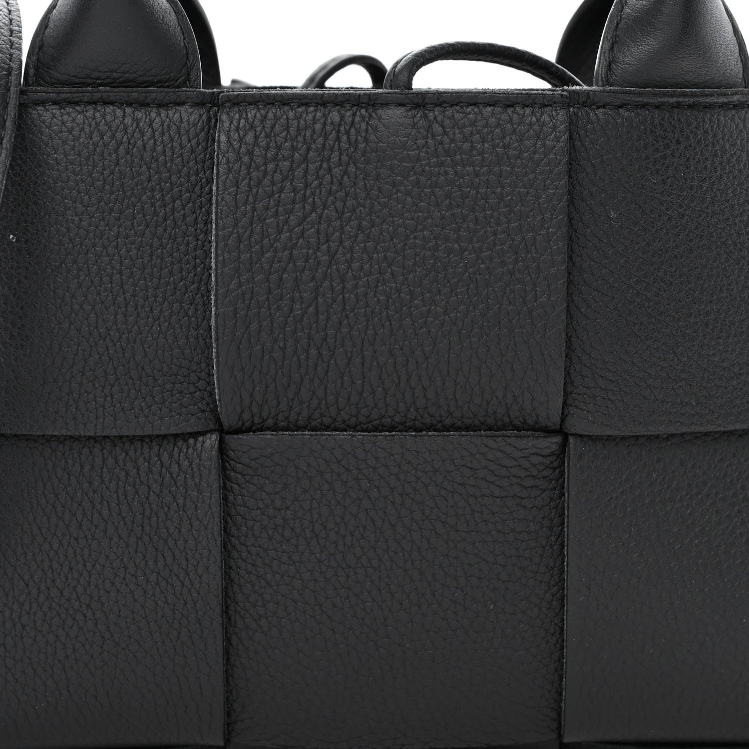 Bottega Veneta Grained Calfskin Intrecciato Candy Arco Tote Black 10 of 14